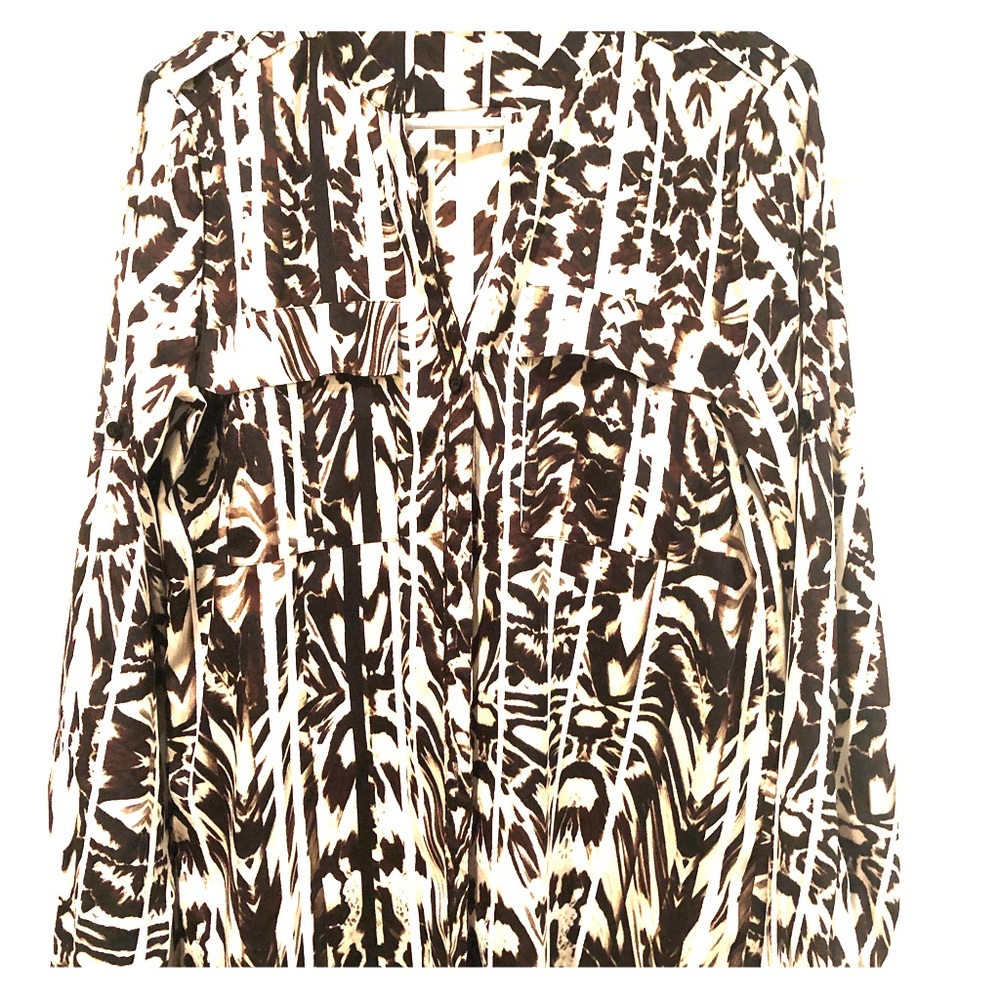 Calvin Klein leopard print blouse